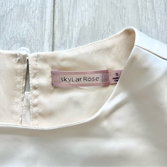 SKYLAR ROSE Two Piece Satin Wide Leg Drawstring Pant & Crop Top - Picture 7 of 12